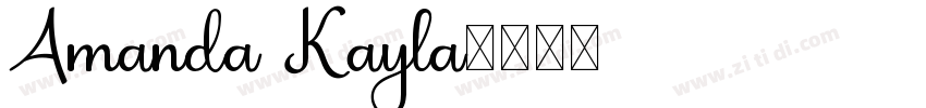 Amanda Kayla字体转换